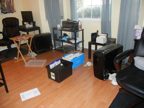 I will clean this office today
